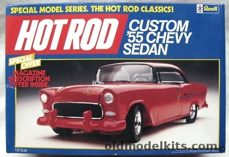 Revell 1/25 Custom '55 Chevy Sedan (1955 Chevrolet Sedan), 7111 plastic model kit